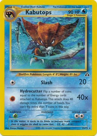 Kabutops (25/75) [Neo Discovery Unlimited] | Card Citadel