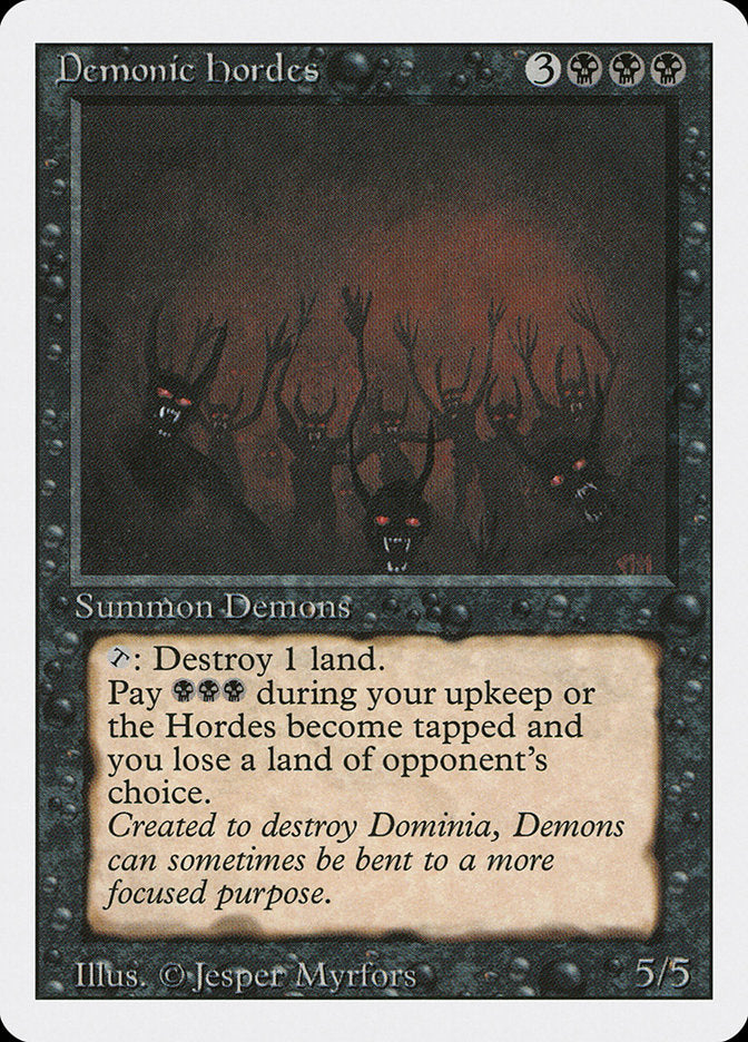 Demonic Hordes [Revised Edition] | Card Citadel