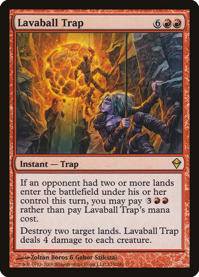 Lavaball Trap [Zendikar] | Card Citadel