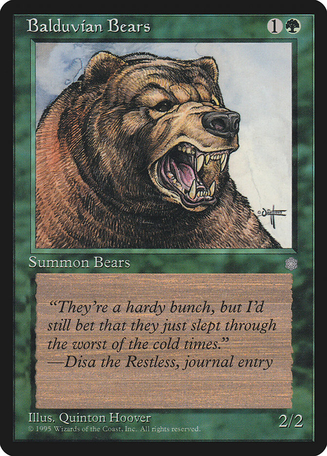 Balduvian Bears [Ice Age] | Card Citadel