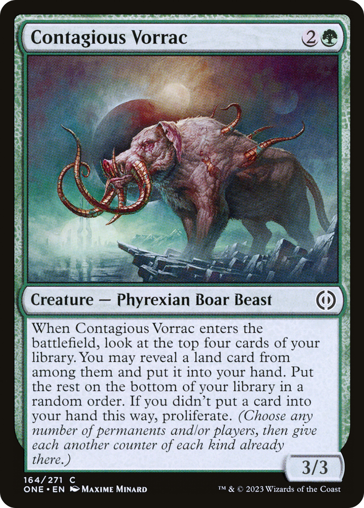 Contagious Vorrac [Phyrexia: All Will Be One] | Card Citadel