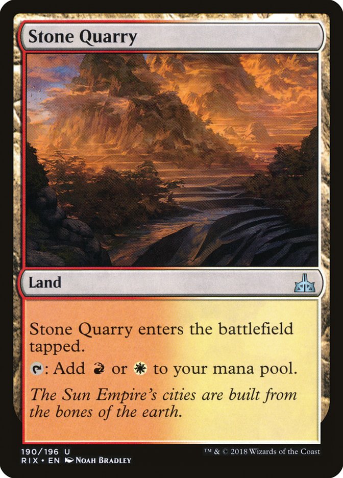 Stone Quarry [Rivals of Ixalan] | Card Citadel