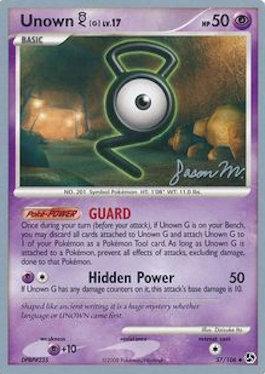 Unown G LV.17 (57/106) (Queengar - Jason Martinez) [World Championships 2009] | Card Citadel