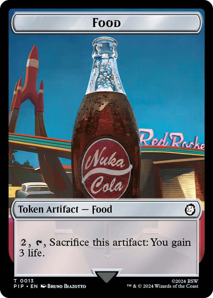 Food (0013) // Clue Double-Sided Token [Fallout Tokens] | Card Citadel