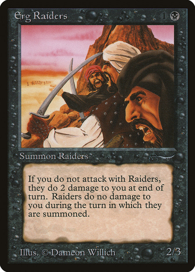 Erg Raiders (Dark Mana Cost) [Arabian Nights] | Card Citadel