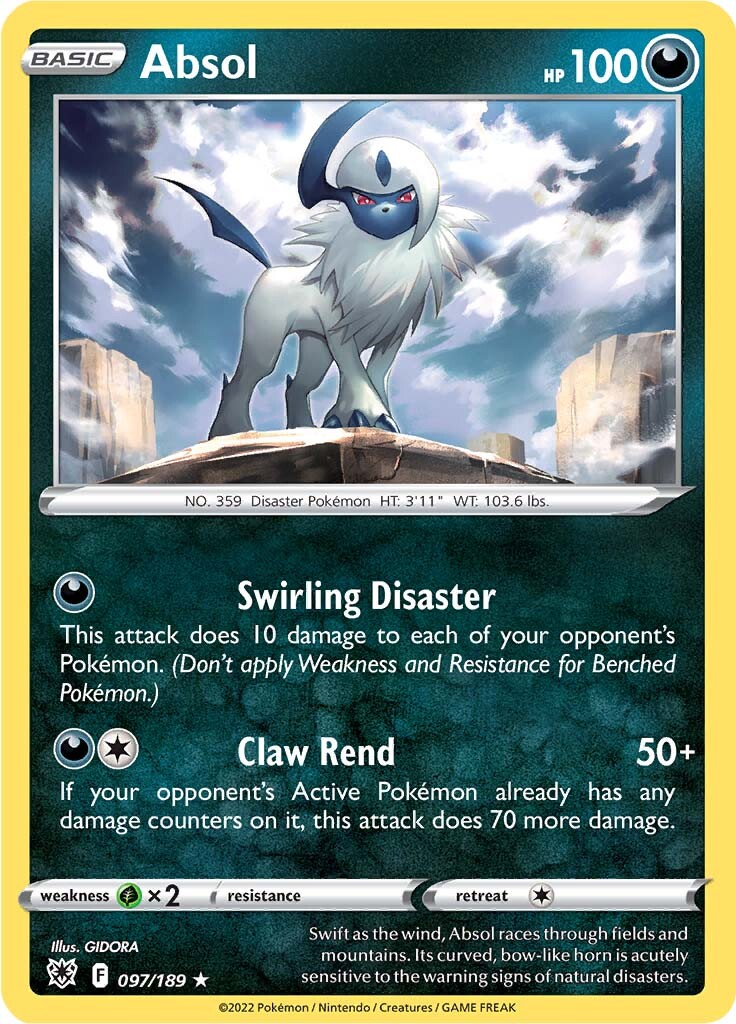 Absol (097/189) (Theme Deck Exclusive) [Sword & Shield: Astral Radiance] | Card Citadel