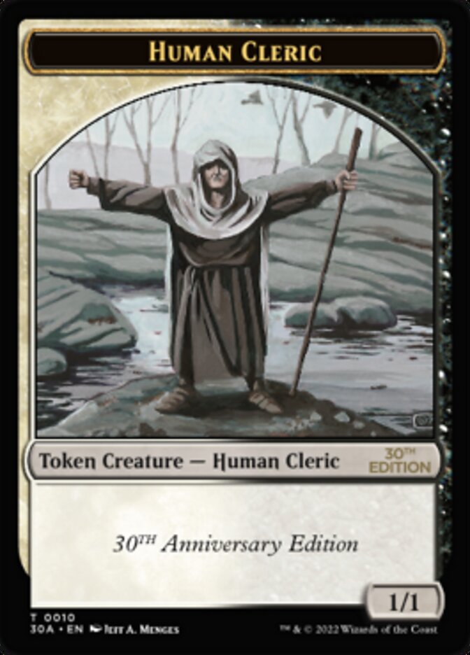 Human Cleric Token [30th Anniversary Tokens] | Card Citadel