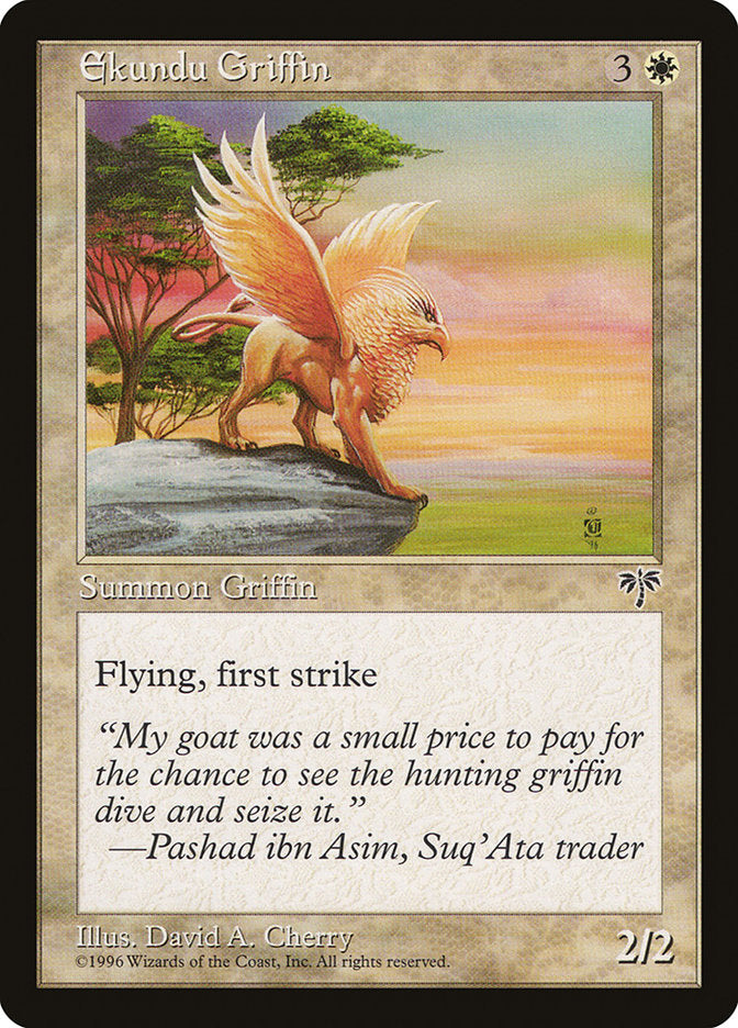 Ekundu Griffin [Mirage] | Card Citadel