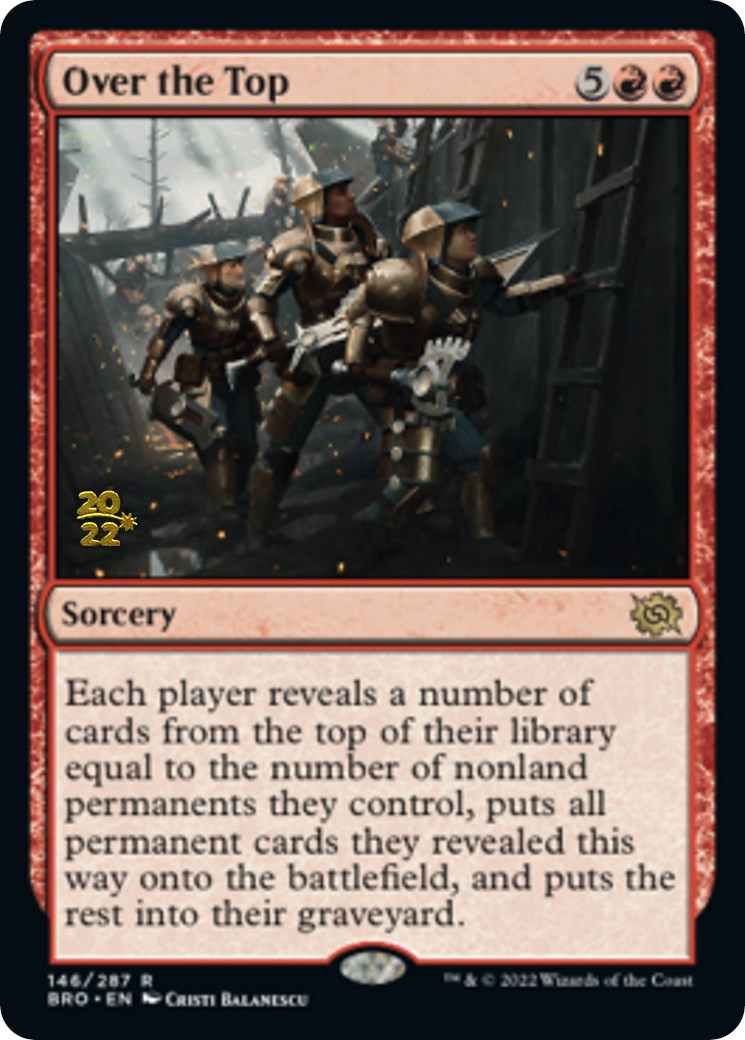 Over the Top [The Brothers' War: Prerelease Promos] | Card Citadel