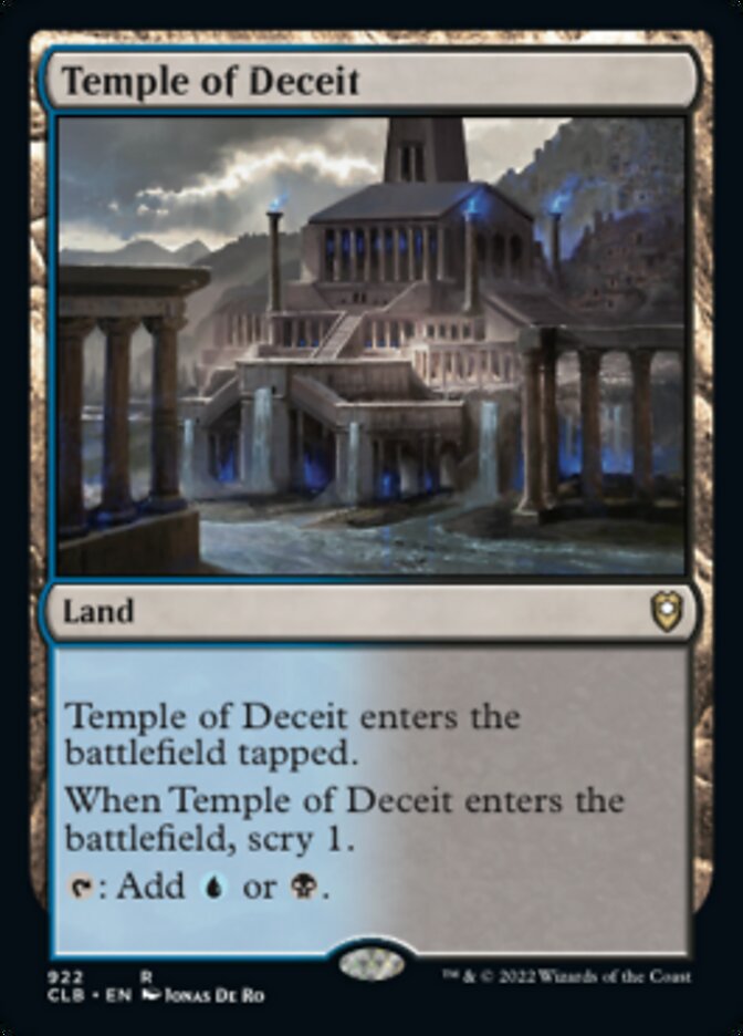 Temple of Deceit [Commander Legends: Battle for Baldur's Gate] | Card Citadel