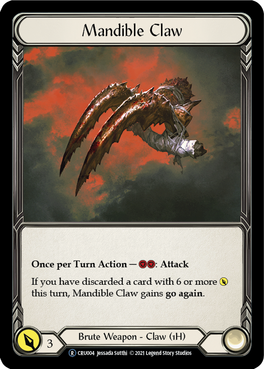 Mandible Claw (Rainbow Foil) [CRU004-RF] Unlimited Rainbow Foil | Card Citadel