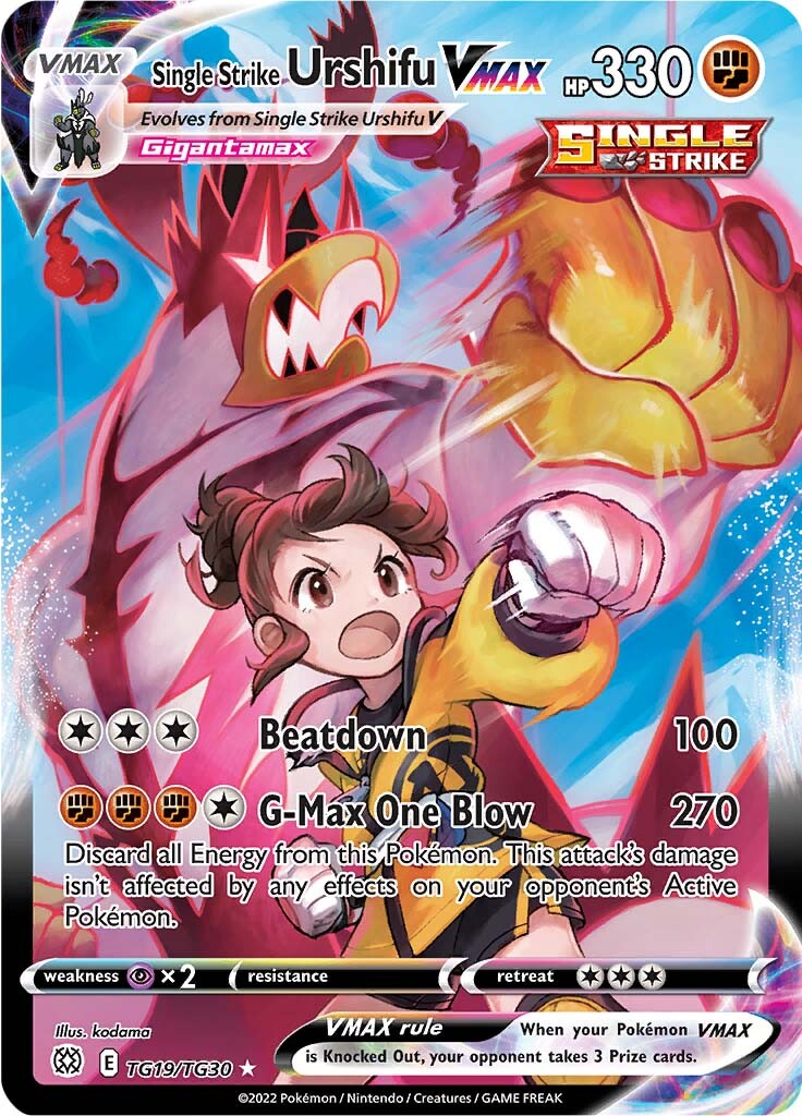 Single Strike Urshifu VMAX (TG19/TG30) [Sword & Shield: Brilliant Stars] | Card Citadel