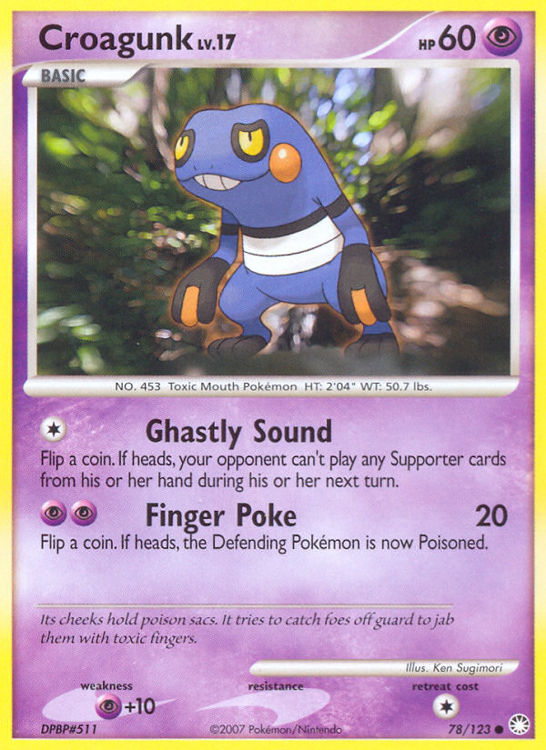 Croagunk (78/123) [Diamond & Pearl: Mysterious Treasures] | Card Citadel