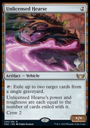 Unlicensed Hearse (Promo Pack) [Streets of New Capenna Promos] | Card Citadel