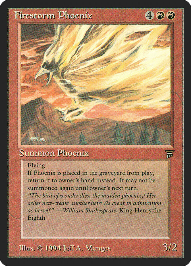 Firestorm Phoenix [Legends] | Card Citadel