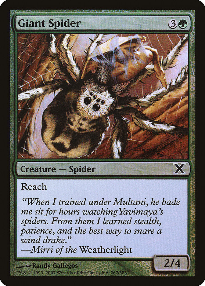 Giant Spider (Premium Foil) [Tenth Edition] | Card Citadel