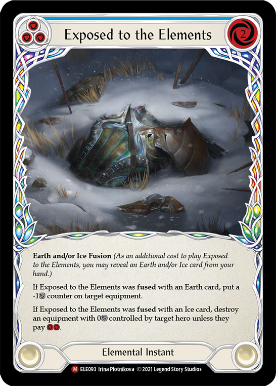 Exposed to the Elements [ELE093] (Tales of Aria)  1st Edition Rainbow Foil | Card Citadel