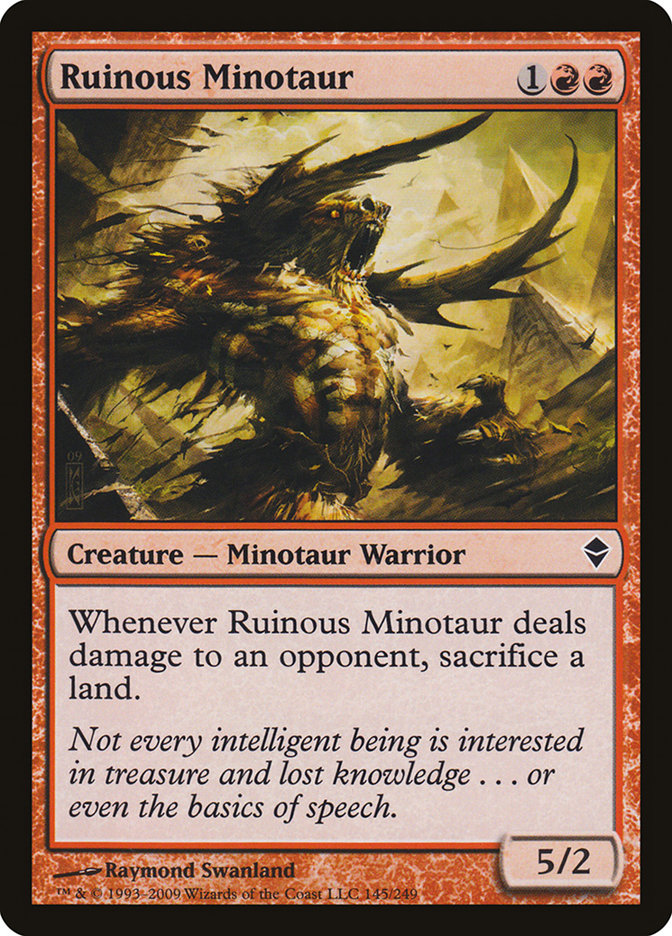 Ruinous Minotaur [Zendikar] | Card Citadel