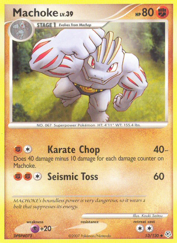 Machoke (53/130) [Diamond & Pearl: Base Set] | Card Citadel