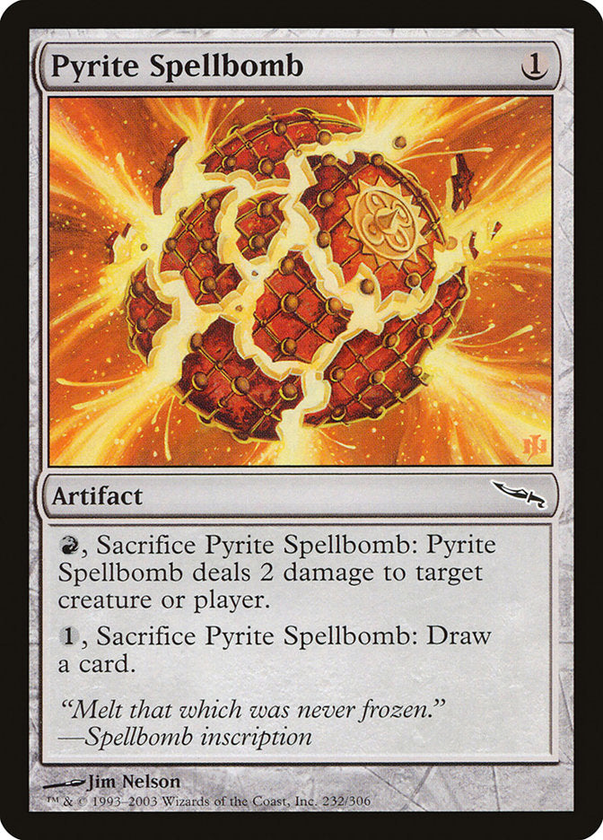 Pyrite Spellbomb [Mirrodin] | Card Citadel