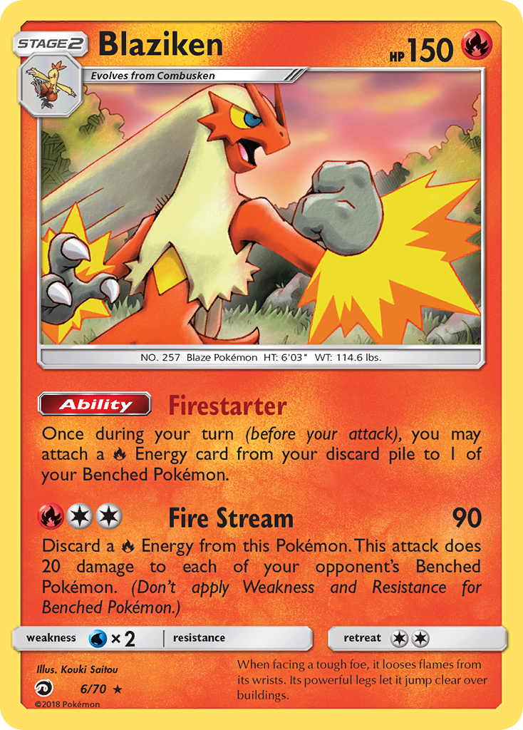 Blaziken (6/70) [Sun & Moon: Dragon Majesty] | Card Citadel