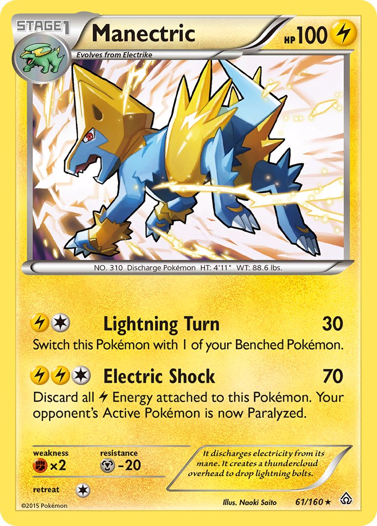 Manectric (61/160) (Theme Deck Exclusive) [XY: Primal Clash] | Card Citadel