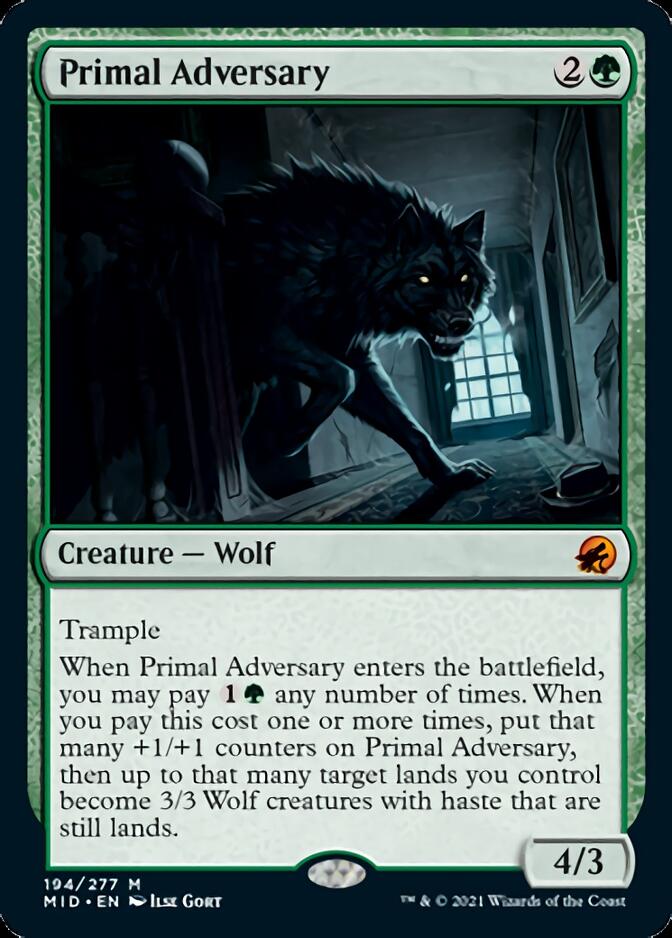 Primal Adversary [Innistrad: Midnight Hunt] | Card Citadel