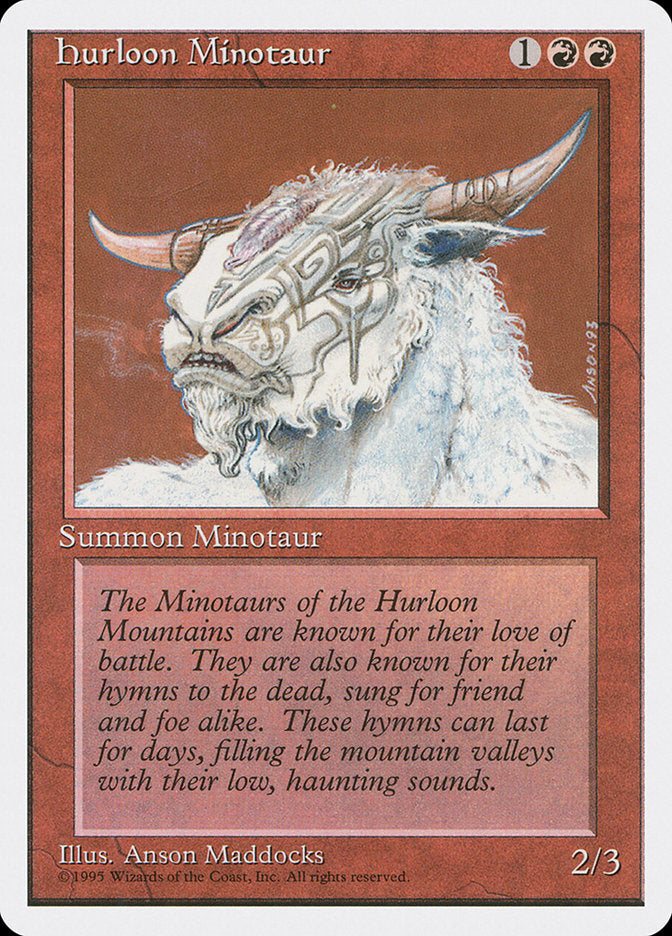 Hurloon Minotaur [Fourth Edition] | Card Citadel