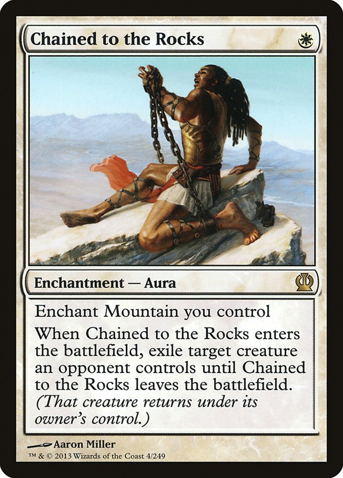 Chained to the Rocks [Theros] | Card Citadel