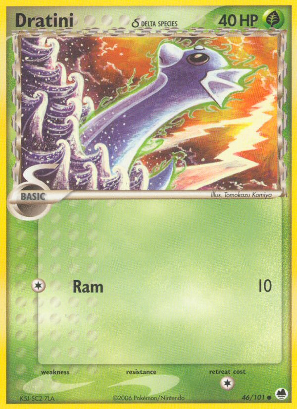 Dratini (46/101) (Delta Species) [EX: Dragon Frontiers] | Card Citadel
