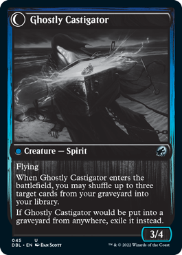 Covetous Castaway // Ghostly Castigator [Innistrad: Double Feature] | Card Citadel