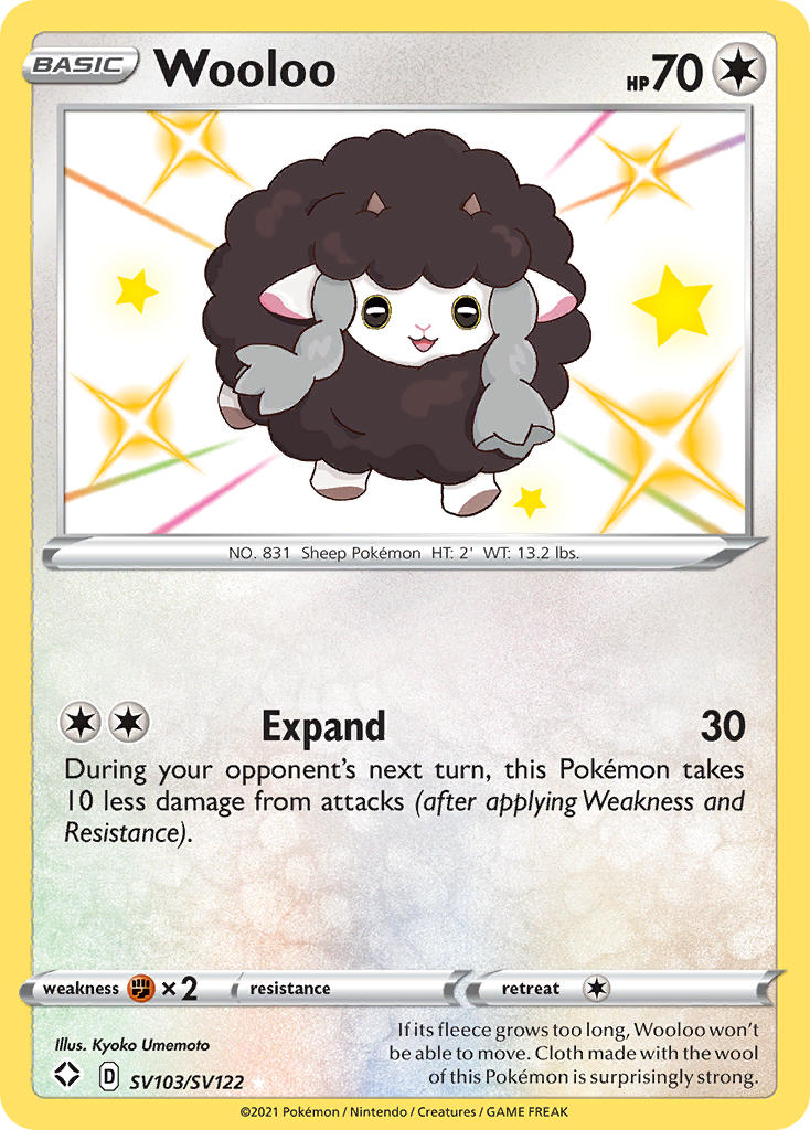 Wooloo (SV103/SV122) [Sword & Shield: Shining Fates] | Card Citadel