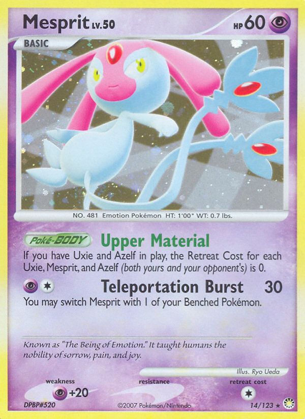 Mesprit (14/123) [Diamond & Pearl: Mysterious Treasures] | Card Citadel