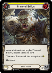 Primeval Bellow (Yellow) [U-WTR036] (Welcome to Rathe Unlimited)  Unlimited Normal | Card Citadel