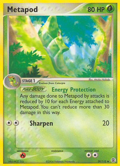 Metapod (39/112) [EX: FireRed & LeafGreen] | Card Citadel