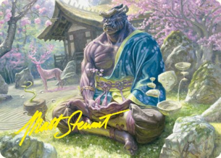 Kosei, Penitent Warlord Art Card (Gold-Stamped Signature) [Kamigawa: Neon Dynasty Art Series] | Card Citadel