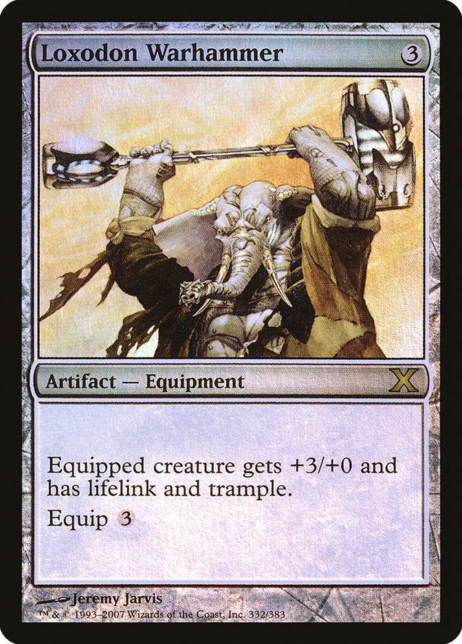 Loxodon Warhammer (Premium Foil) [Tenth Edition] | Card Citadel