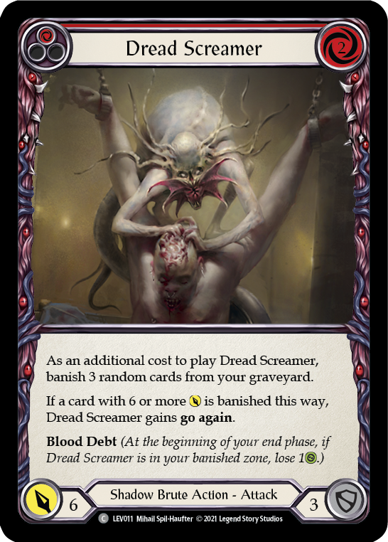 Dread Screamer (Red) [LEV011] (Monarch Levia Blitz Deck) | Card Citadel