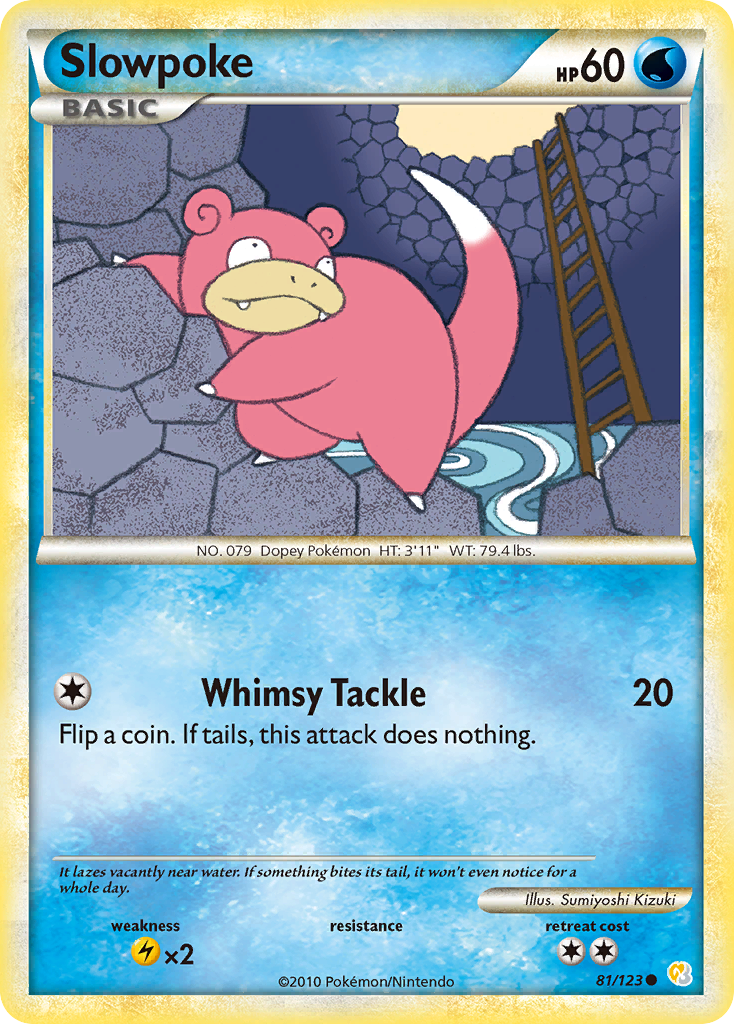 Slowpoke (81/123) [HeartGold & SoulSilver: Base Set] | Card Citadel