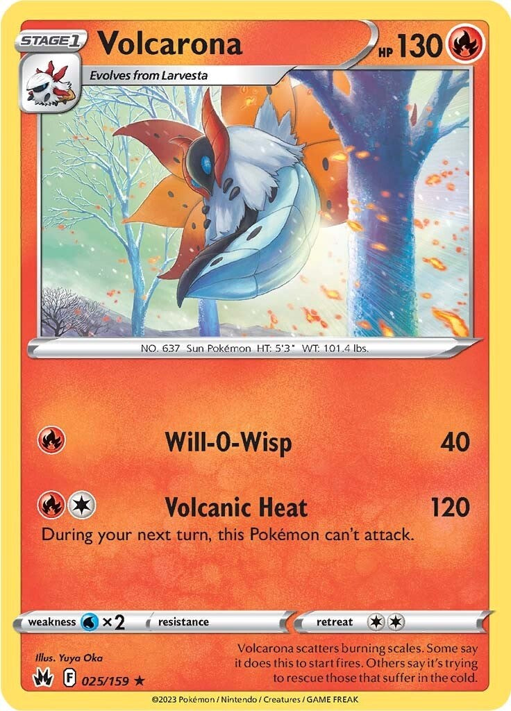 Volcarona (025/159) [Sword & Shield: Crown Zenith] | Card Citadel