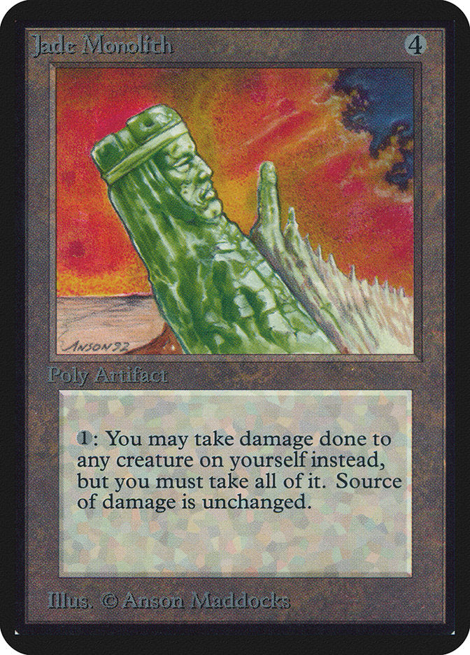 Jade Monolith [Limited Edition Alpha] | Card Citadel