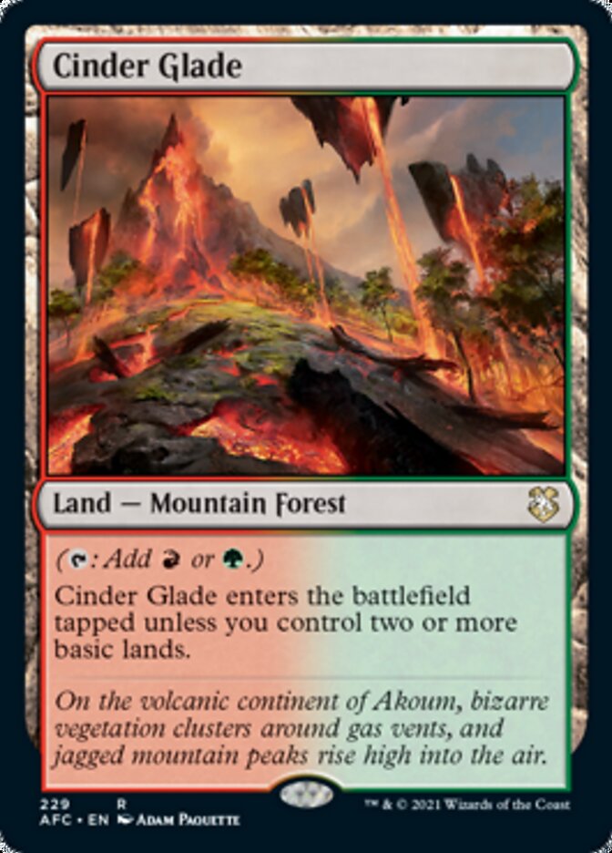 Cinder Glade [Dungeons & Dragons: Adventures in the Forgotten Realms Commander] | Card Citadel