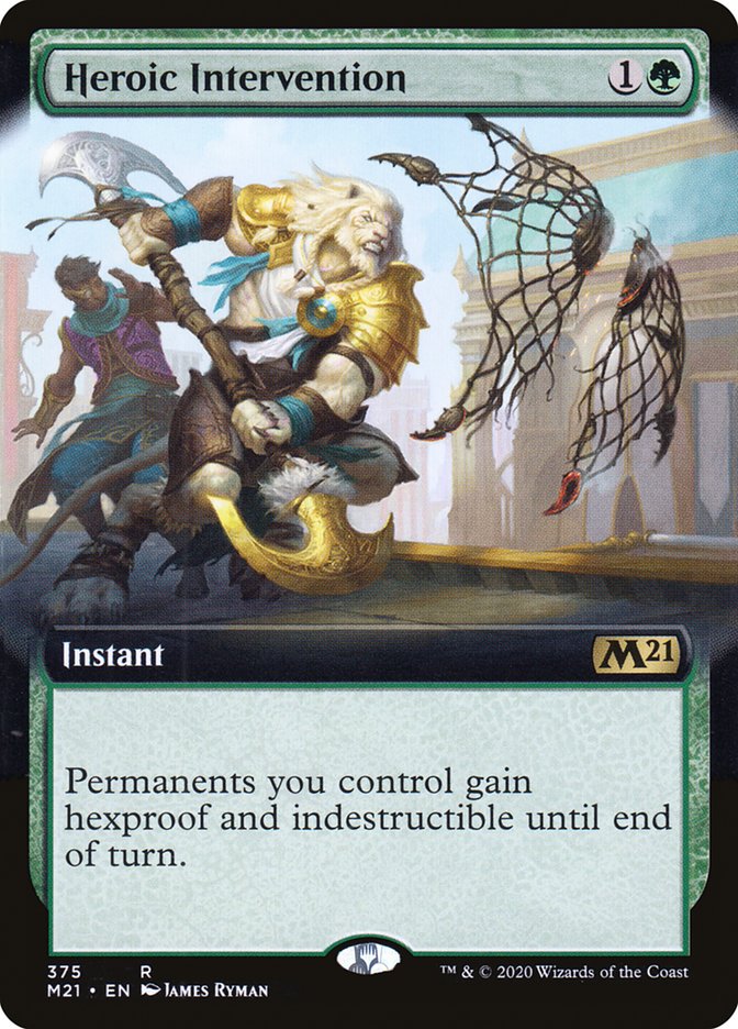 Heroic Intervention (Extended Art) [Core Set 2021] | Card Citadel
