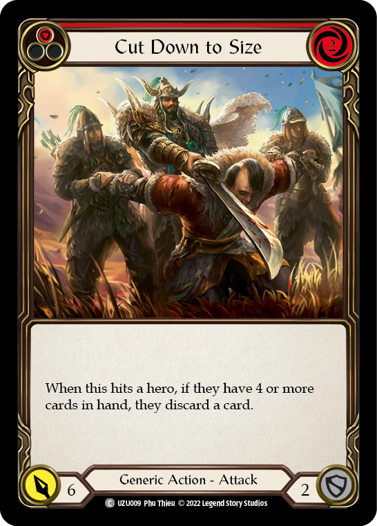 Cut Down to Size (Red) [UZU009] (Outsiders Uzuri Blitz Deck) | Card Citadel
