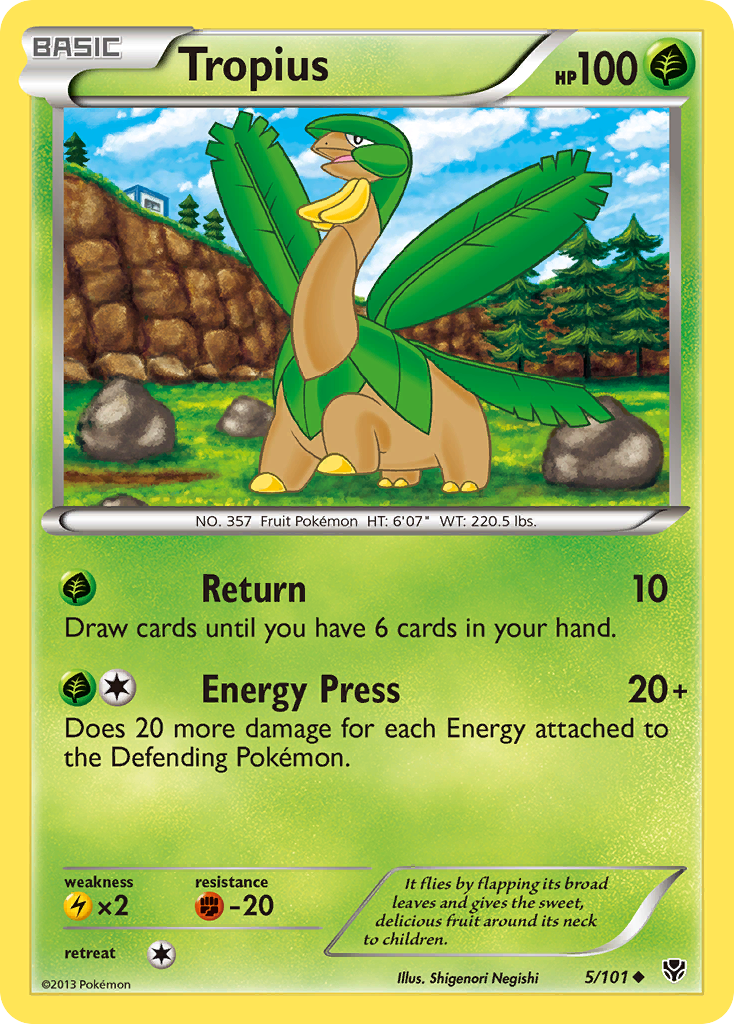 Tropius (5/101) [Black & White: Plasma Blast] | Card Citadel