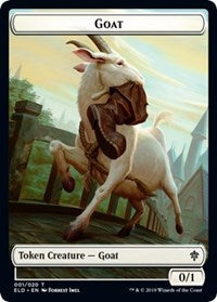 Goat // Food (15) Double-sided Token [Throne of Eldraine Tokens] | Card Citadel