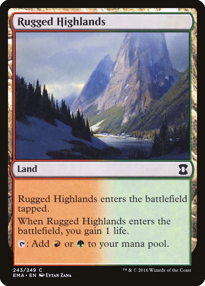 Rugged Highlands [Eternal Masters] | Card Citadel