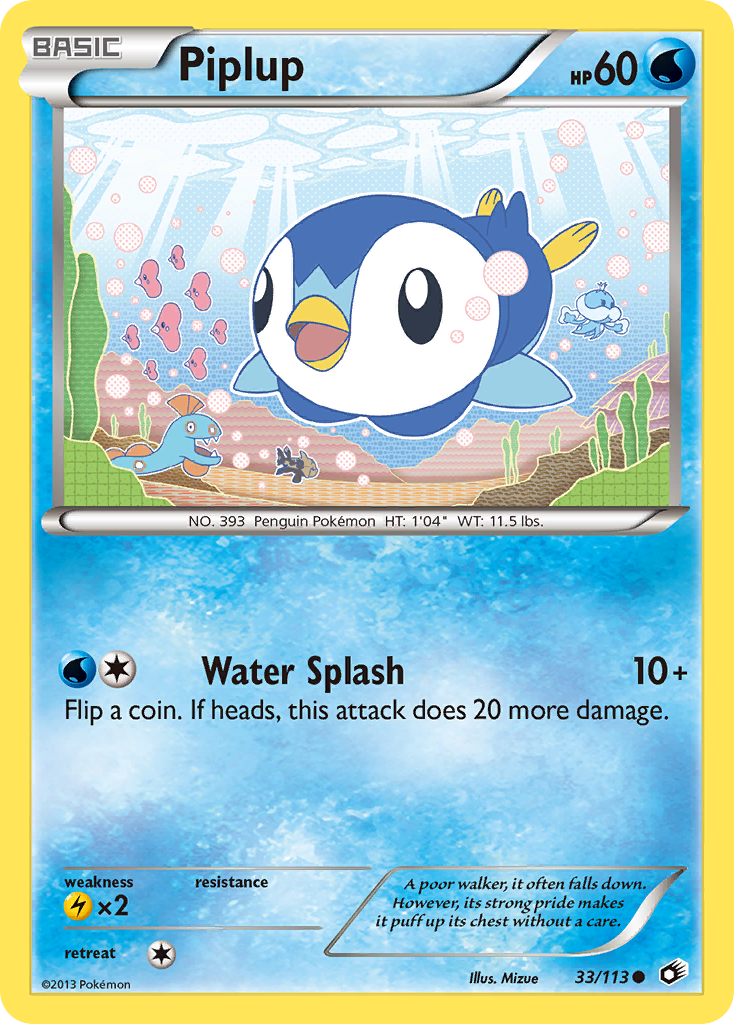 Piplup (33/113) [Black & White: Legendary Treasures] | Card Citadel