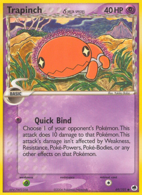 Trapinch (69/101) (Delta Species) [EX: Dragon Frontiers] | Card Citadel