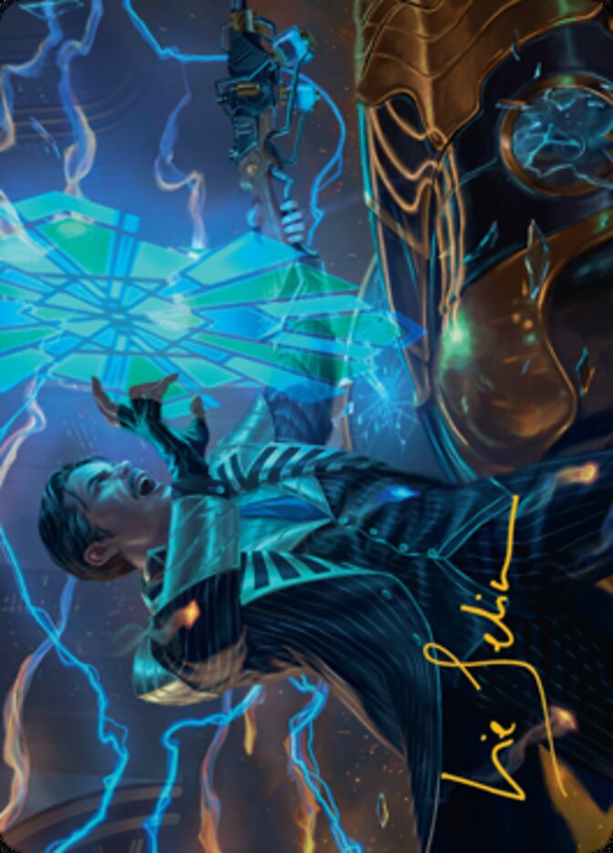 Brokers Veteran Art Card (Gold-Stamped Signature) [Streets of New Capenna Art Series] | Card Citadel